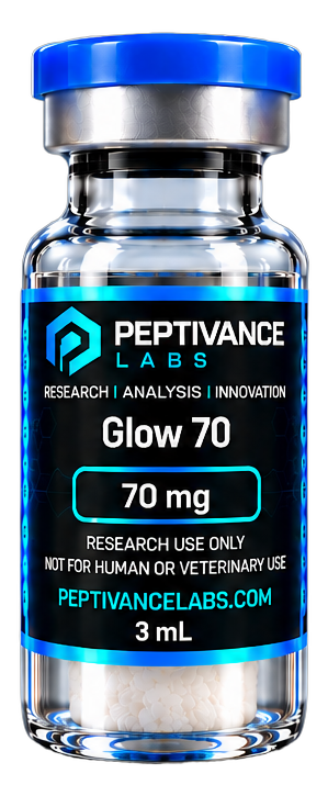 Glow 70 sealed research vial