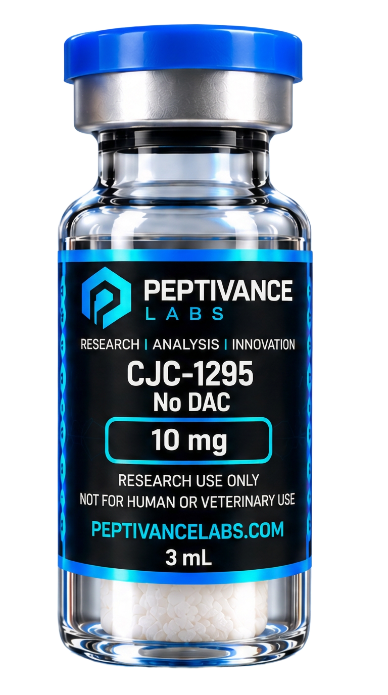 Peptivance Labs CJC-1295 No DAC 10 mg research peptide vial